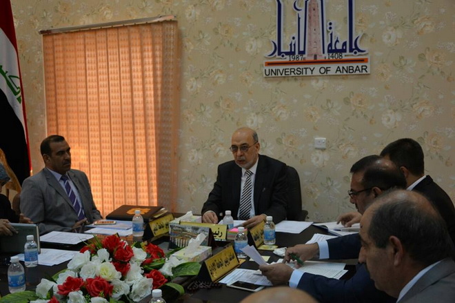  Al Anbar University President  Directs to Activate University Educational Guidance in Colleges and Dormitories