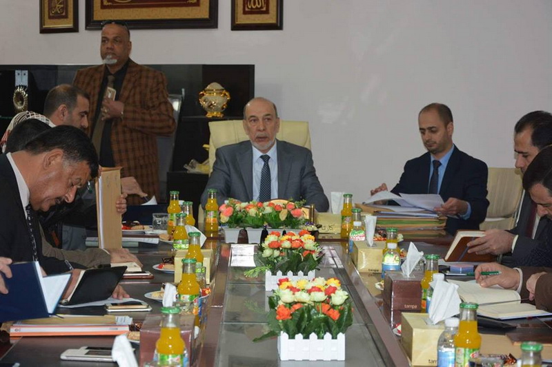 Anbar university council held its fourth meeting in Ramadi site concerning the Academic year (2016- 2107)