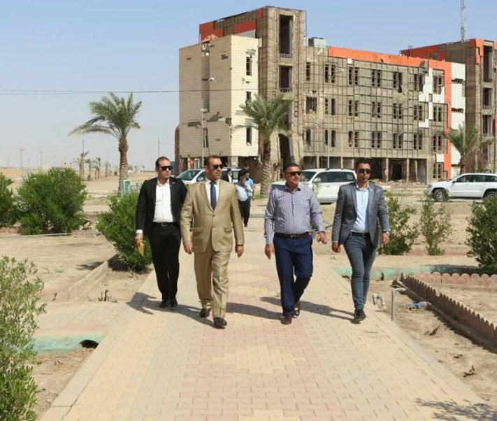 The President of Anbar University visits the university's original site
