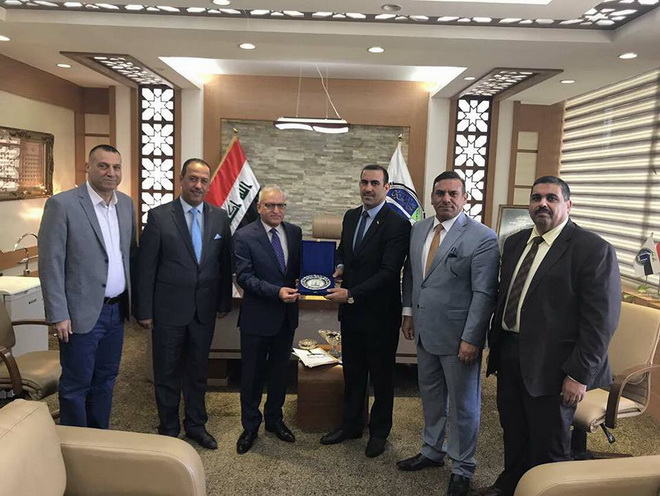 رئيس جامعة الأنبار يزور جامعة بغداد 