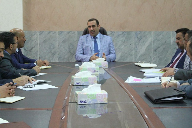 Anbar University President Meets Committee for University Investment Plan