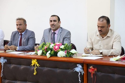 رئيس جامعة الانبار يلتقي بأعضاء لجنة الاعتماد والكادر التدريسي في كلية الهندسة 
