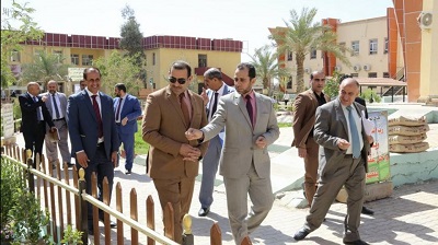 President of Anbar University Inspects Achieved Rehabilitation of College of Islamic Sciences 
