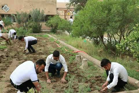 A Voluntary Campaign by the Students of The College of Education for Humanities to Afforest the  College's Gardens 