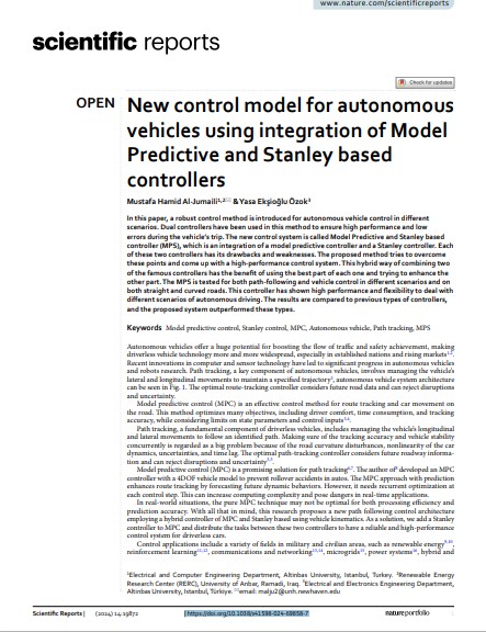 Publication of a Scientific Research within Clarivate Index Q1