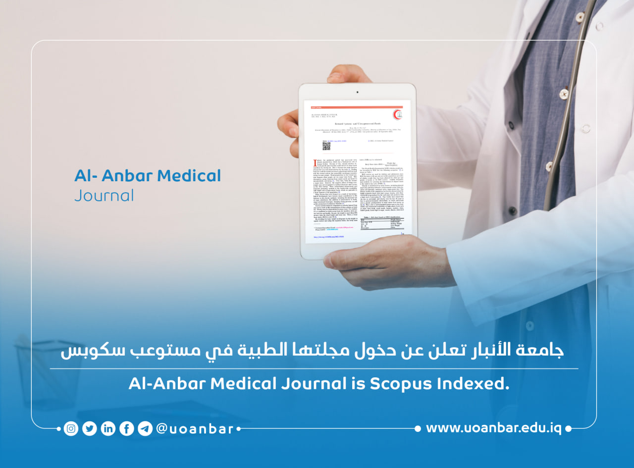 Al-Anbar Medical Journal is Scopus Indexed.